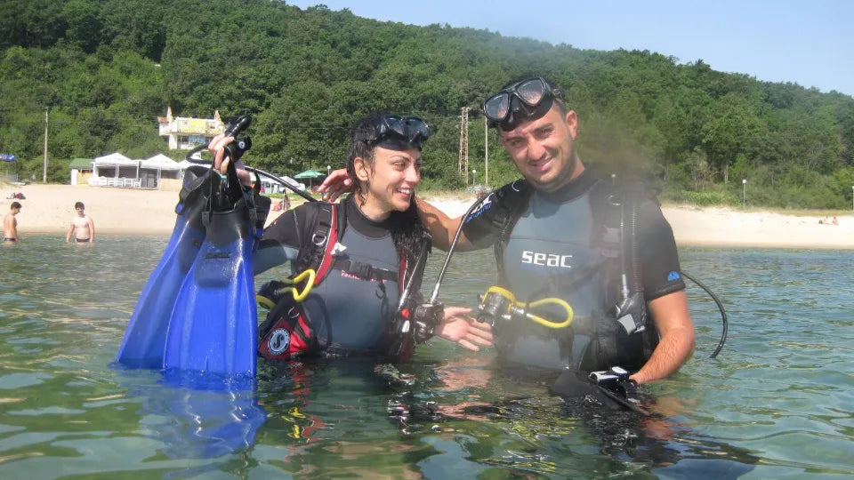Scuba diving gift with instructor at Shkorpilovtsi