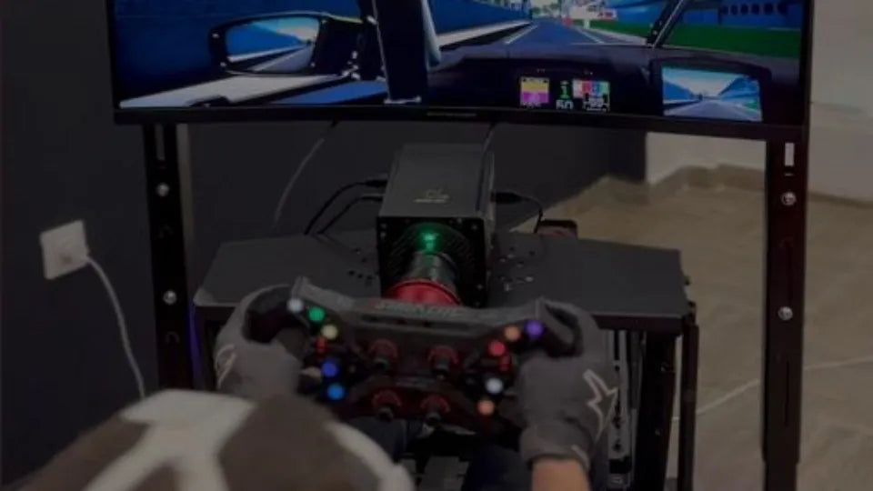 Virtual reality track driving on a pro simulator in Vratsa