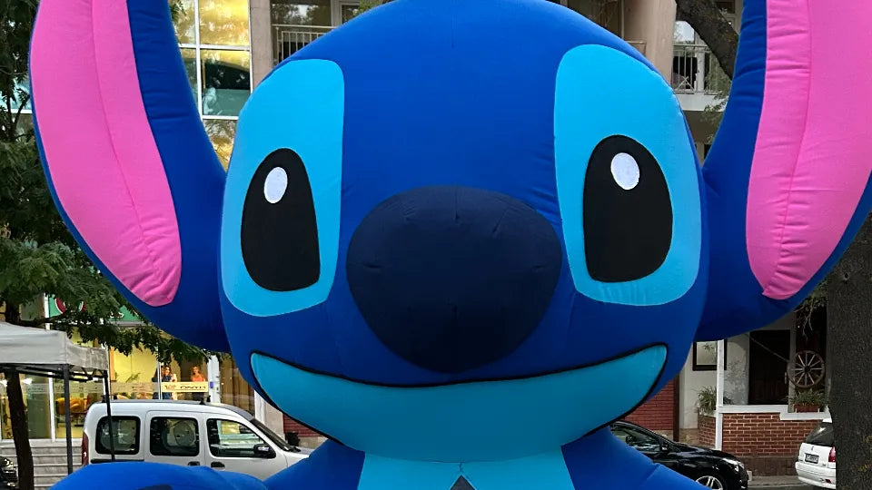 2.5 m inflatable Stitch for a party in Sofia