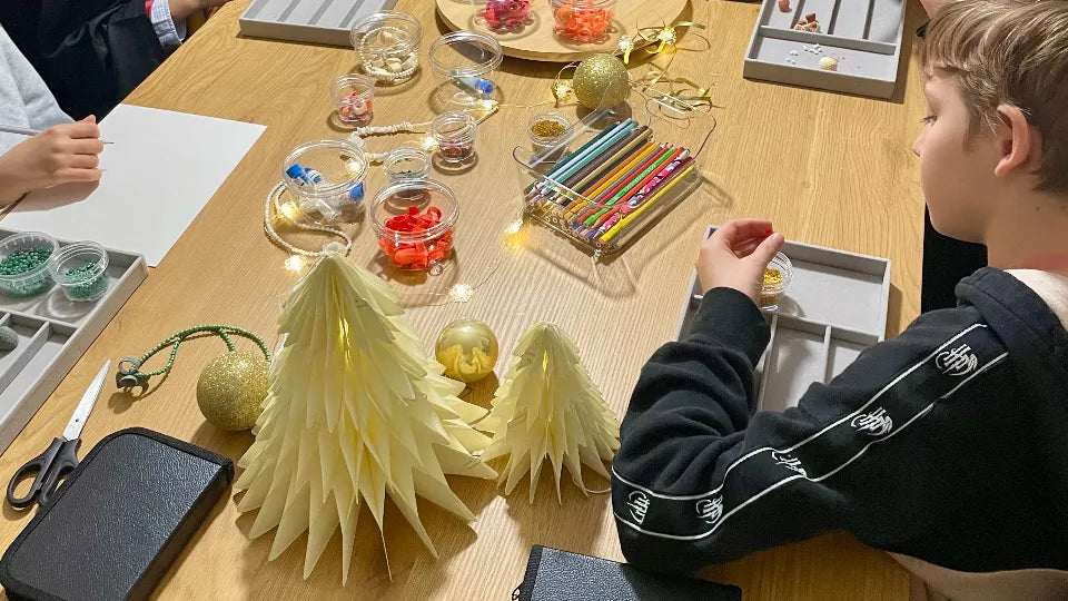 Small-group children’s art workshop with silk in Sofia