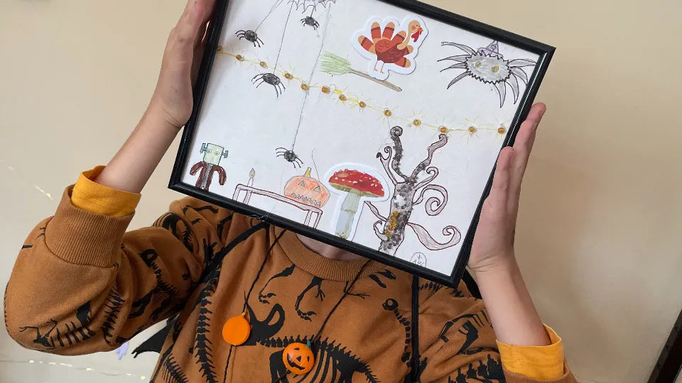 Sample silk jewelry made by kids in a Sofia workshop