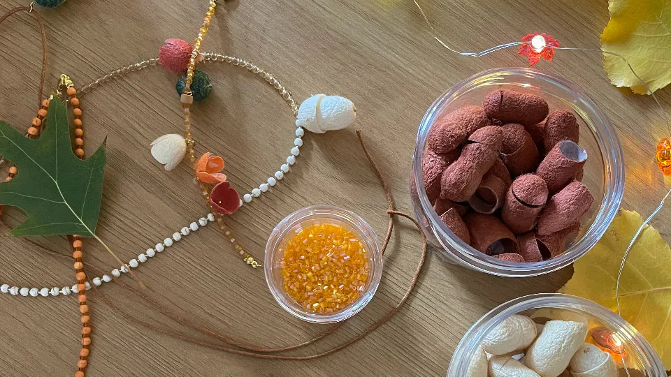 Kids create silk jewelry and paintings in Sofia