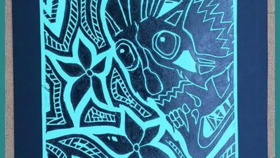 Linocut workshop in Sofia – carving and printing your own relief print