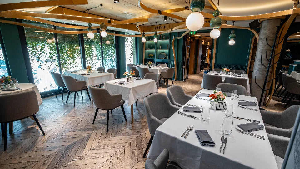 Cozy interior at Unica Sofia for dinner for two