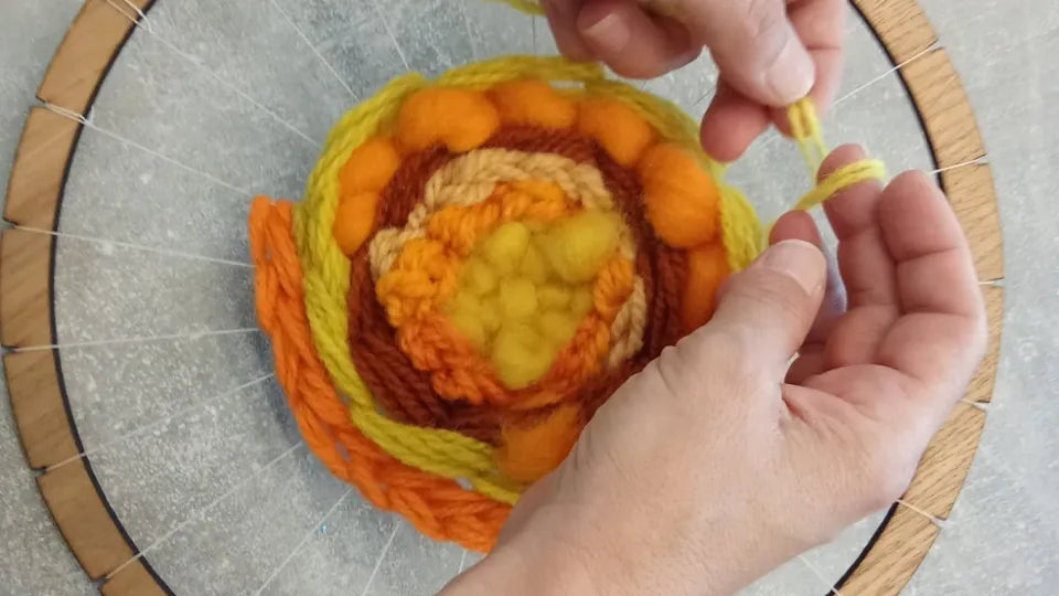Weaving workshop in Veliko Tarnovo – loom with warp threads