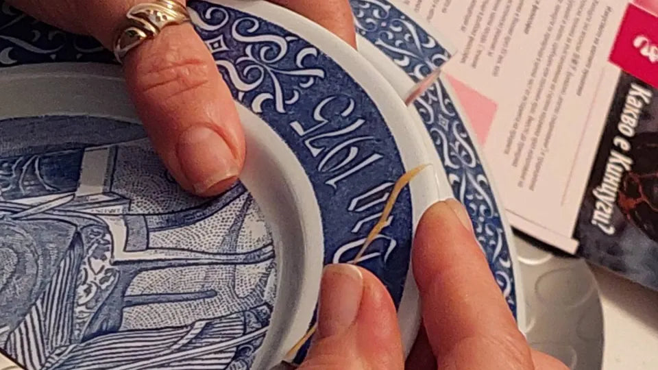 Materials and creative setup at the applied arts center – kintsugi in Veliko Tarnovo