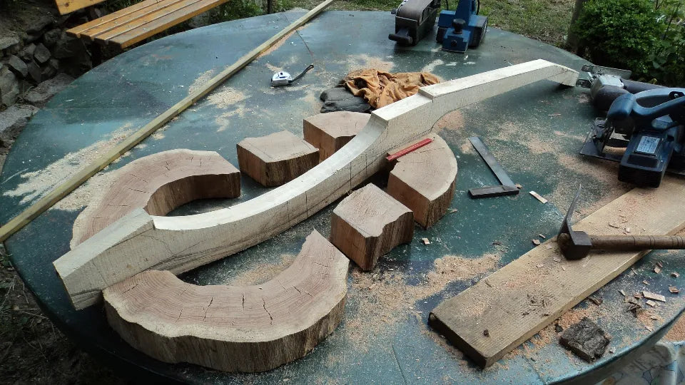 Finished wooden ornament made during the workshop in Veliko Tarnovo