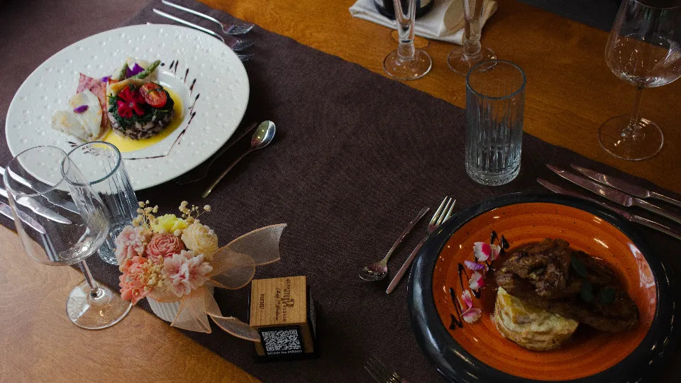 Romantic dinner for two in Sofia — welcome drink and amuse-bouche
