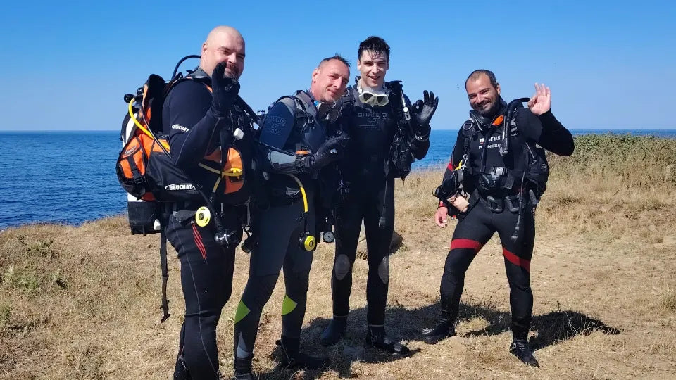 Certificate and optional photos after try scuba in Nessebar