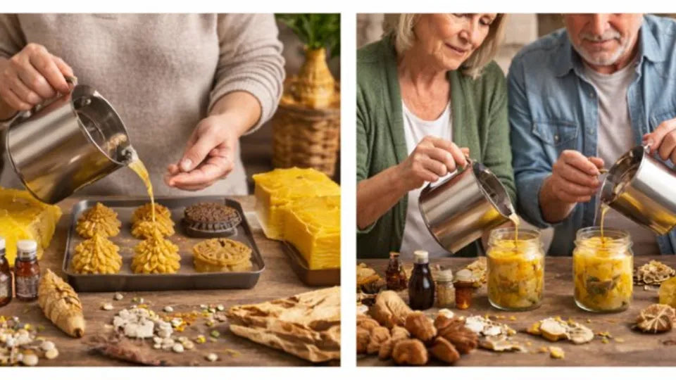 Beeswax candle workshop in Sofia for two