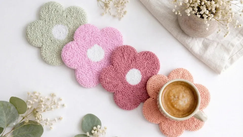 Punch needle workshop in Plovdiv – make a coaster