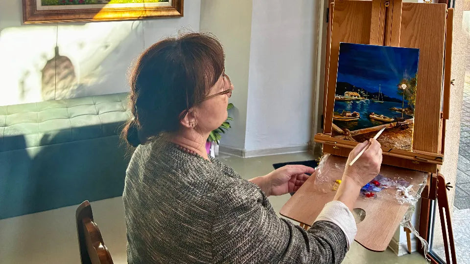 Artist-guided painting session for two in Plovdiv’s Kapana district