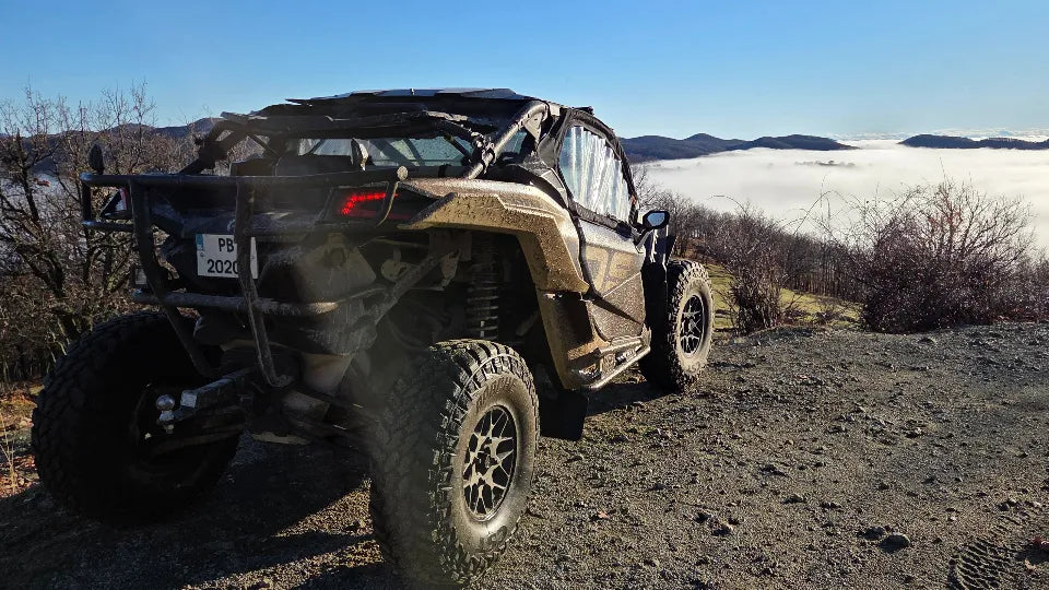UTV passenger thrill near Kalofer with helmet included