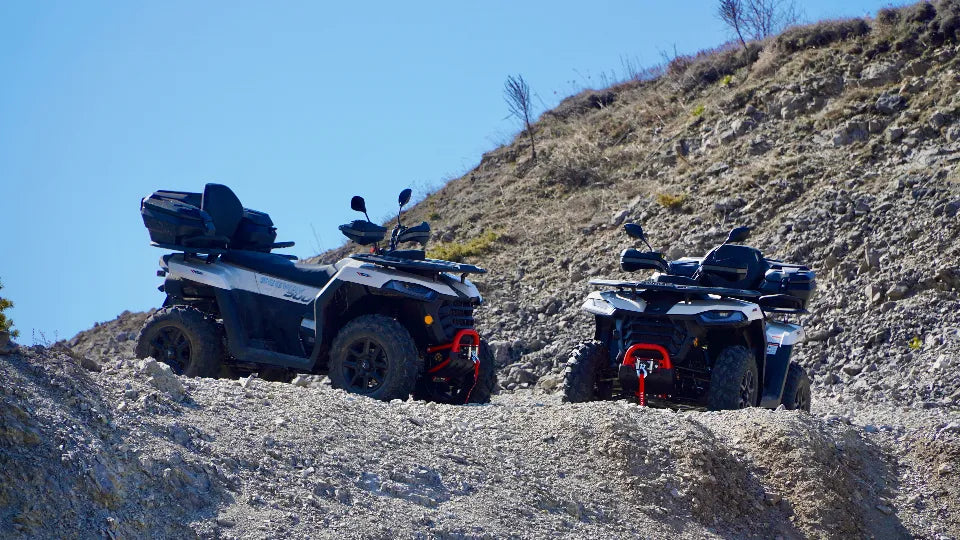 Segway 500 cc ATV on mountain terrain near Petrohan