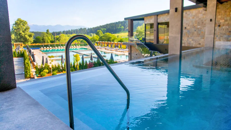 Panoramic sauna at Pulse Therme Banya