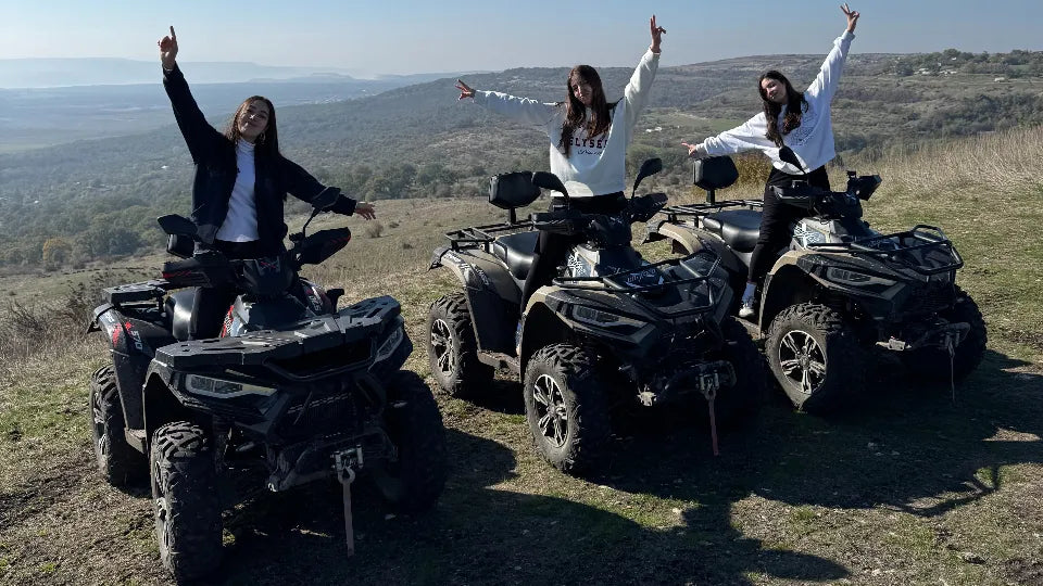 Mud tracks and varied terrain on a Varna ATV off-road route