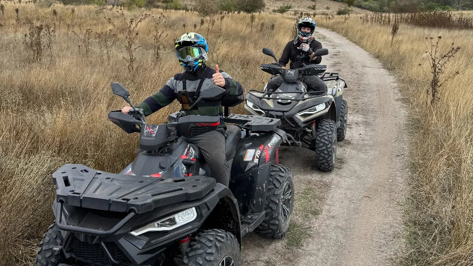Safety briefing before an ATV tour near Varna