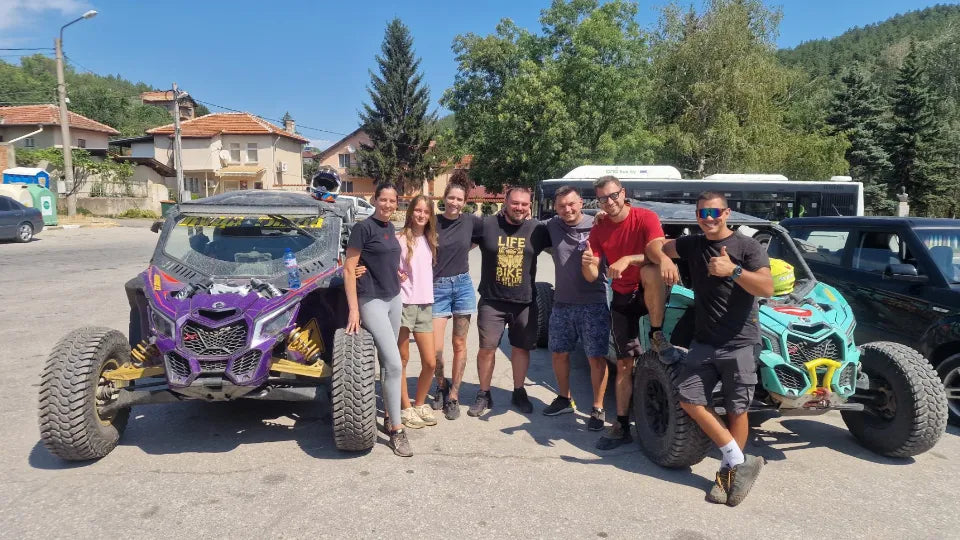 Mountain views during the UTV off-road tour in Kostinbrod