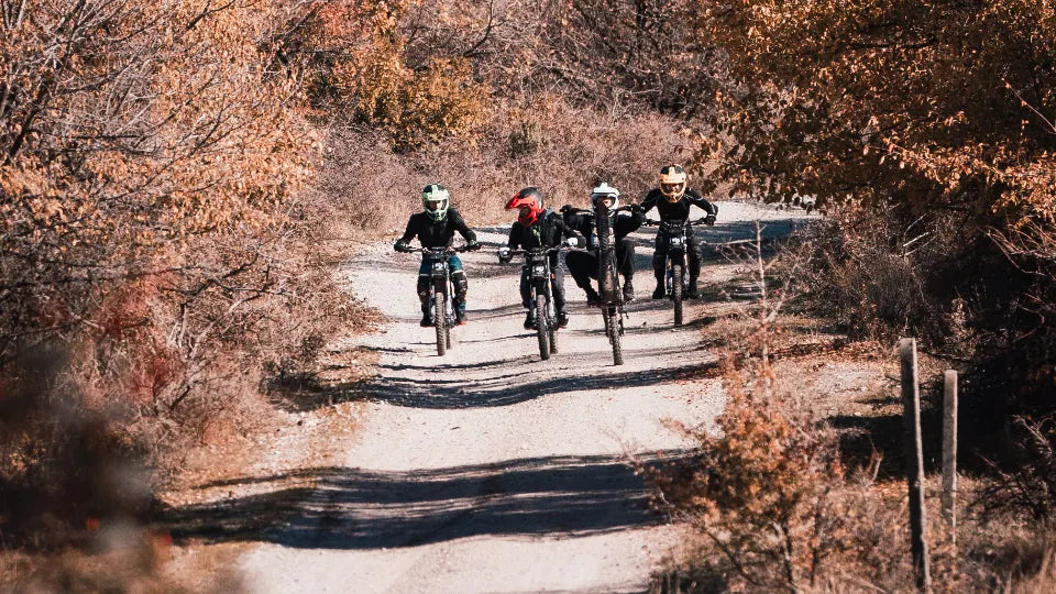 Group off-road electric dirt bike experience in the Rila Mountains
