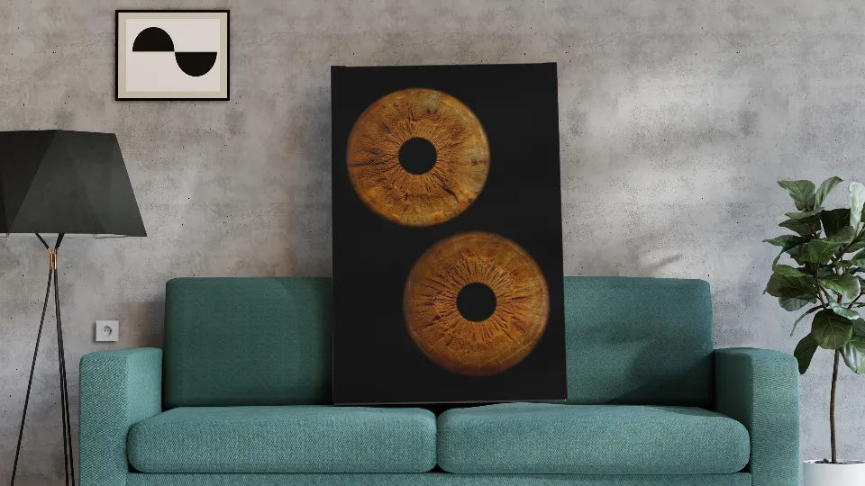 Framed two-iris print 30×21 cm – Paradise Center, Sofia