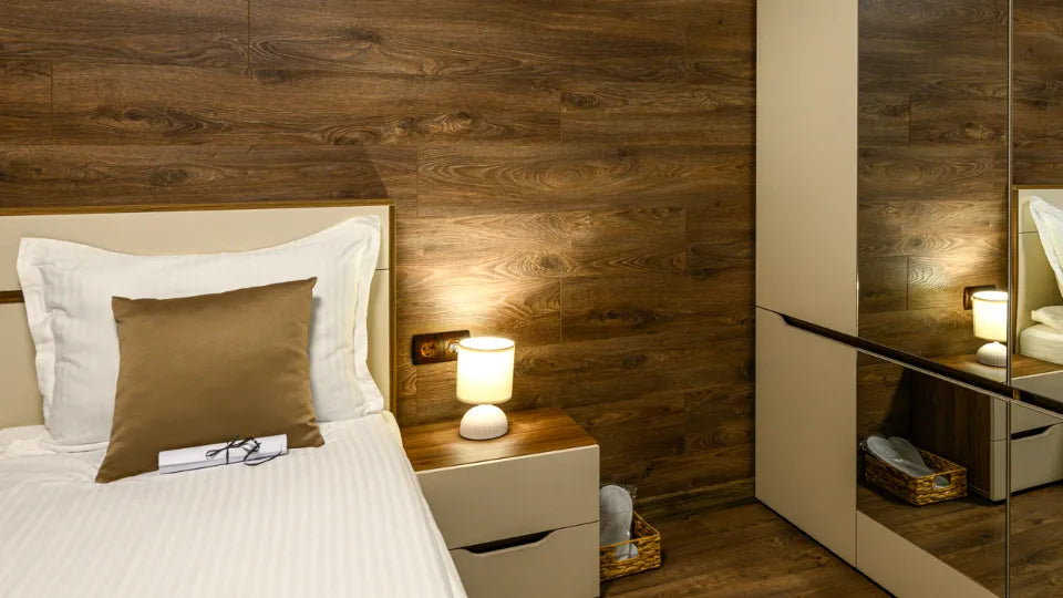 Bedroom at Liberte Suites Velingrad – calm, light-filled design