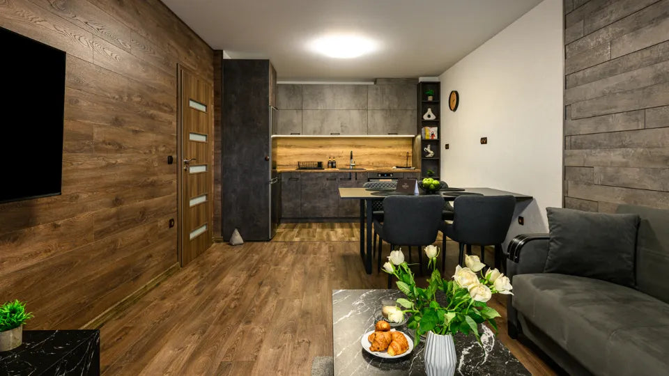 Kitchenette in a Velingrad boutique apartment – Liberte Suites