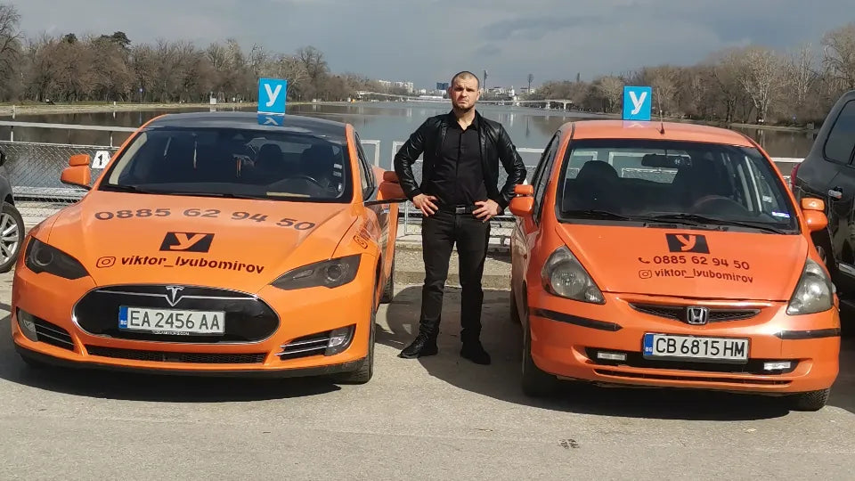 Confident electric driving with a Tesla Model S in Plovdiv – driving course