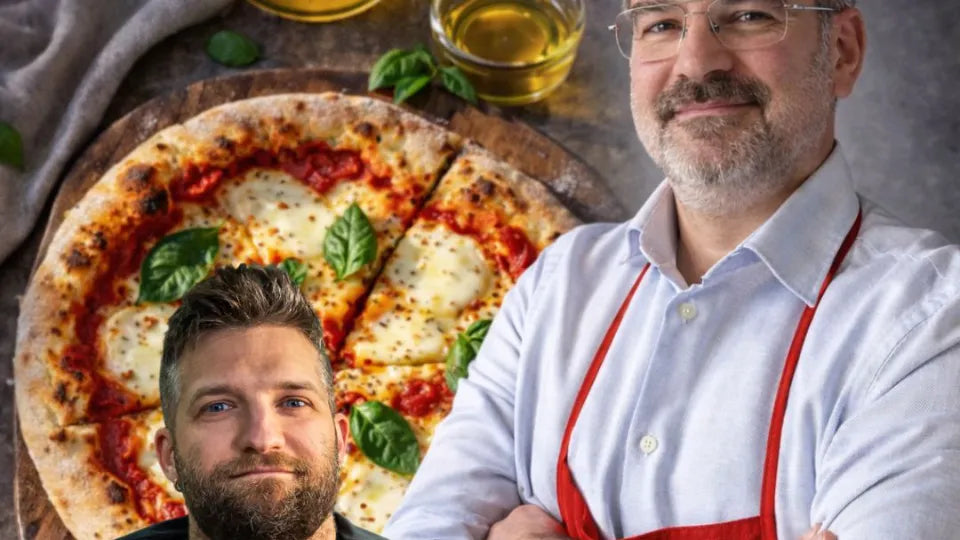 Sourdough pizza course in Sofia – shaping dough during a hands-on class