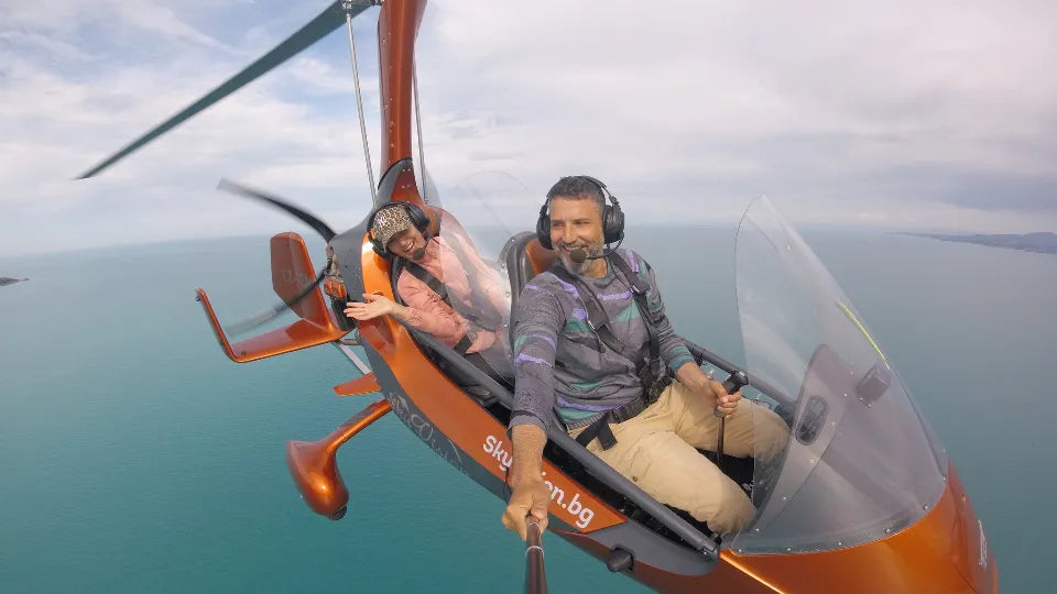 Panoramic Gyrocopter Flight over the Lion Heart Route