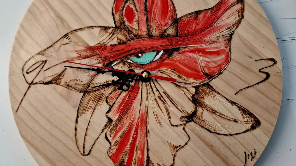 Pyrography Wall Clock Workshop in Sofia