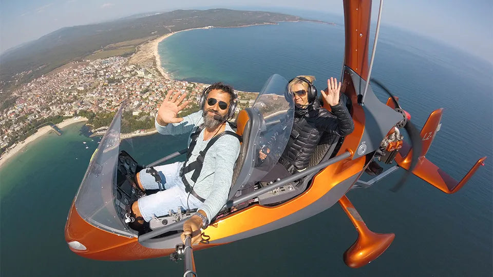 MTO-Sport gyrocopter flight over Primorsko