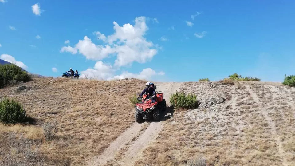Guided group ATV ride near Bansko